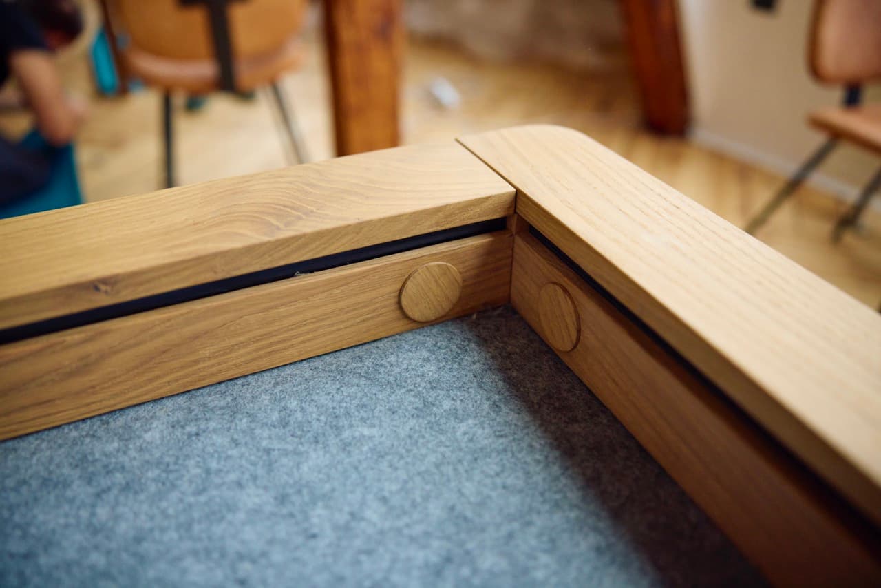 Recessed vault area with gaming accessories